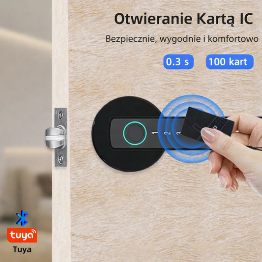 Inteligentna Klamka Premium z Odciskiem Palca